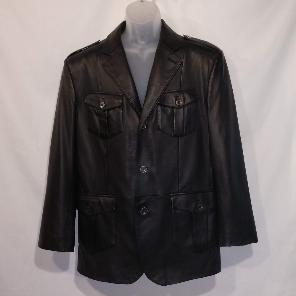 Murano Men's Leather Blazer, sz L